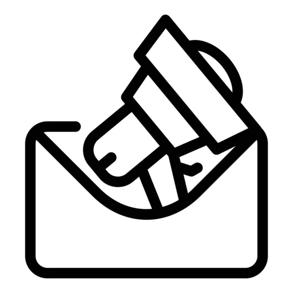 Remotion envelope icon, outline style — стоковый вектор