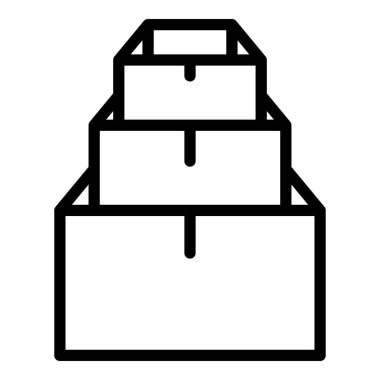 Yığın yığın kutusu simgesi, özet biçimi