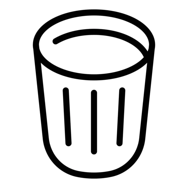 Sabor taza icono, estilo de contorno — Vector de stock