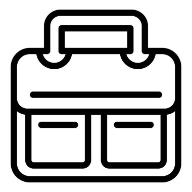 Laptop çanta simgesi, özet biçimi