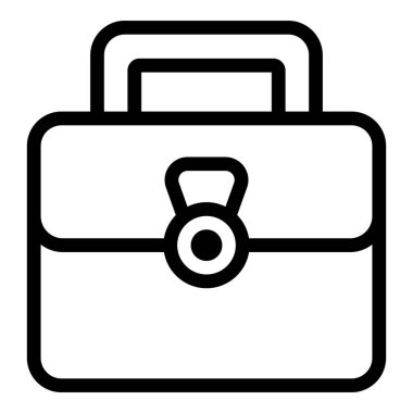 İş dizüstü bilgisayarı çanta simgesi, özet biçimi