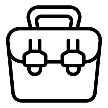 Çanta dizüstü bilgisayar çanta simgesi, taslak biçimi