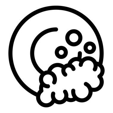 Kabarcık tabak simgesini temizle, taslak biçimi