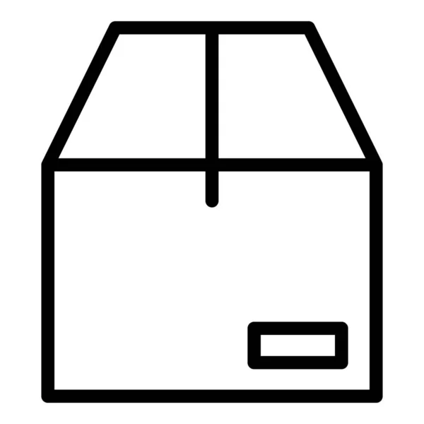 Εικονίδιο κουτιού δεμάτων, στυλ περιγράμματος — Διανυσματικό Αρχείο