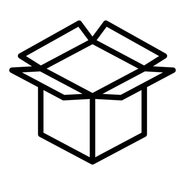 Post-Paket-Symbol, Umriss-Stil — Stockvektor