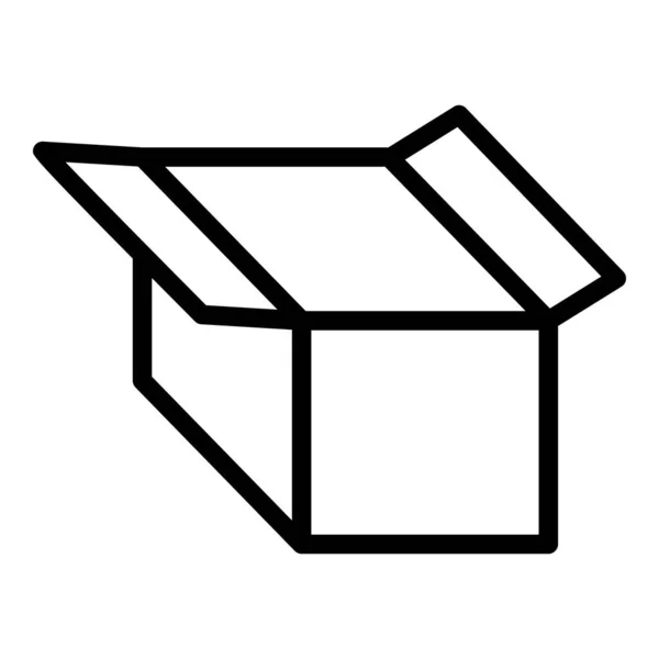 Produktbox-Symbol, Umrissstil — Stockvektor