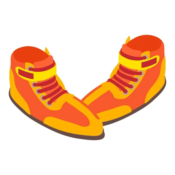 Wrestling shoes icon, isometric style — Stock Vector