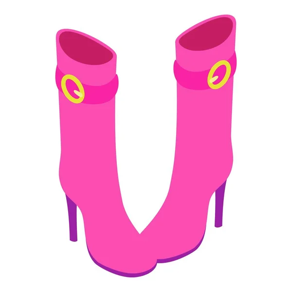 Women boots icon, isometric style — Stock Vector