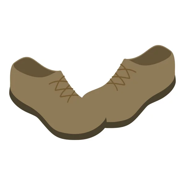 Oxford Schuhe Ikone, isometrischer Stil — Stockvektor