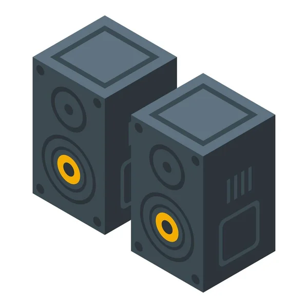 Playlist-Lautsprecher-Symbol, isometrischer Stil — Stockvektor