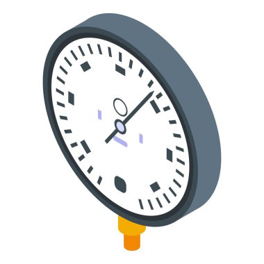 Boru hattı manometre simgesi, izometrik biçim