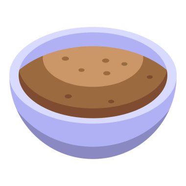 Tarçın kâsesi simgesi, izometrik biçim