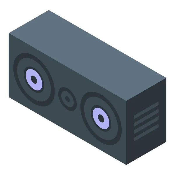 Streamer sound speaker icon, isometric style — Stock Vector