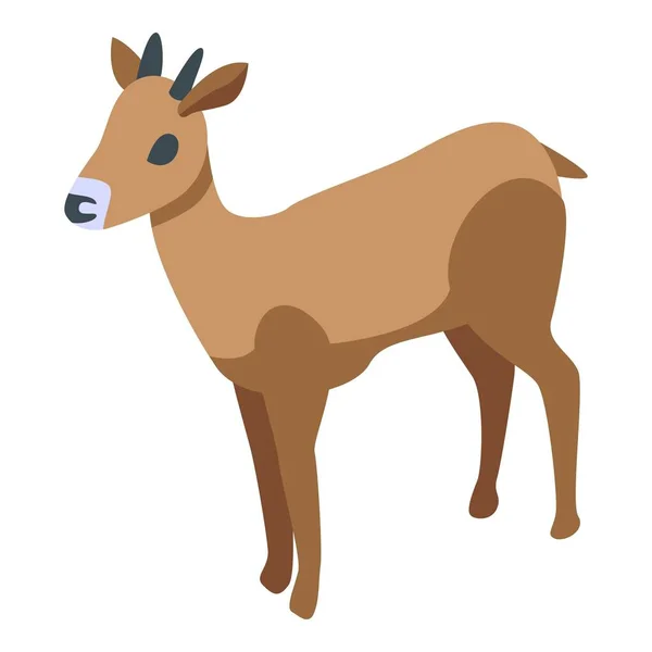 Oryx icono gacela, estilo isométrico — Vector de stock