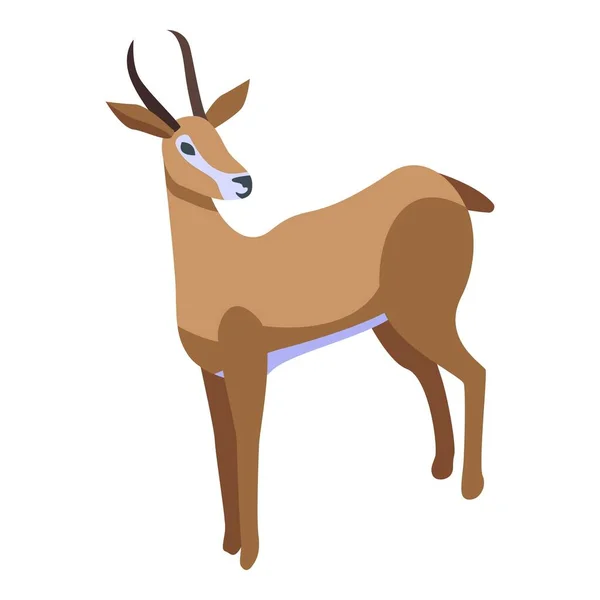 Impala icono gacela, estilo isométrico — Vector de stock