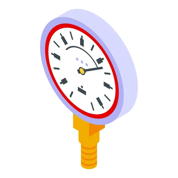 Manometer sensor icon, isometric style — Stock Vector