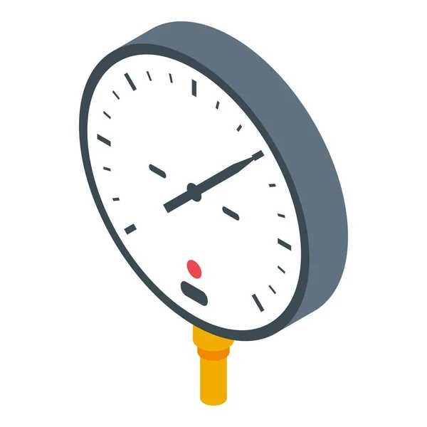 Car manometer icon, isometric style — Stock Vector