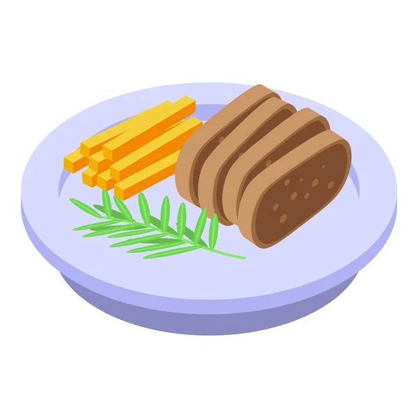 Rosemary élelmiszer ikon, izometrikus stílus — Stock Vector