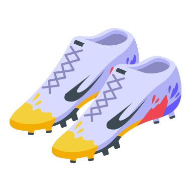 Futbol ayakkabısı simgesi, izometrik biçim