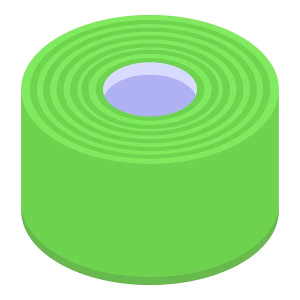 Icône de bandage roulé, style isométrique — Image vectorielle