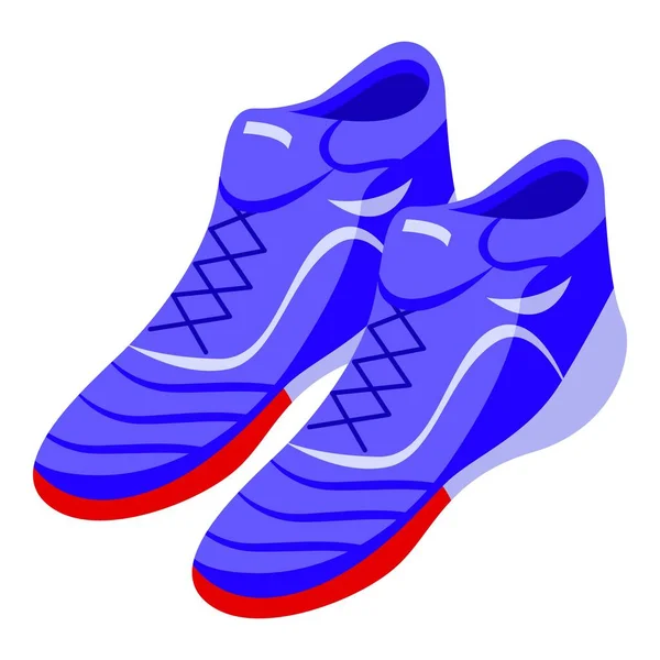 Icône chaussures de football, style isométrique — Image vectorielle