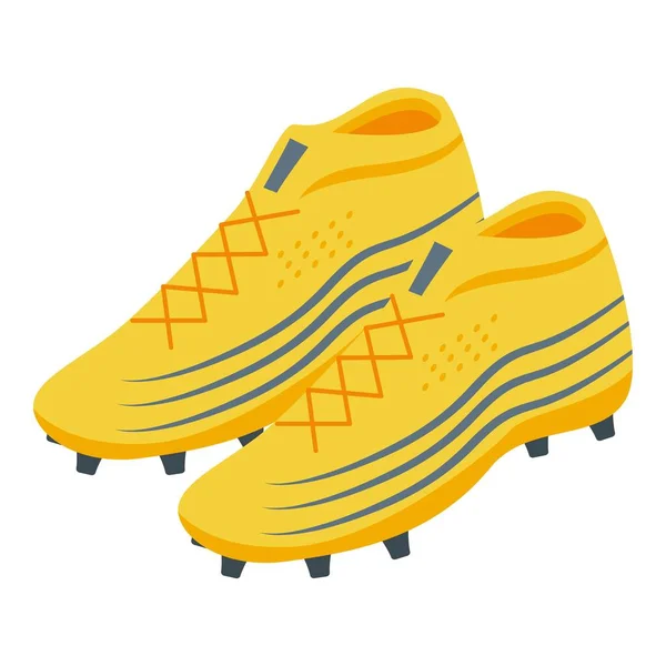 Paire de bottes de football icône, style isométrique — Image vectorielle