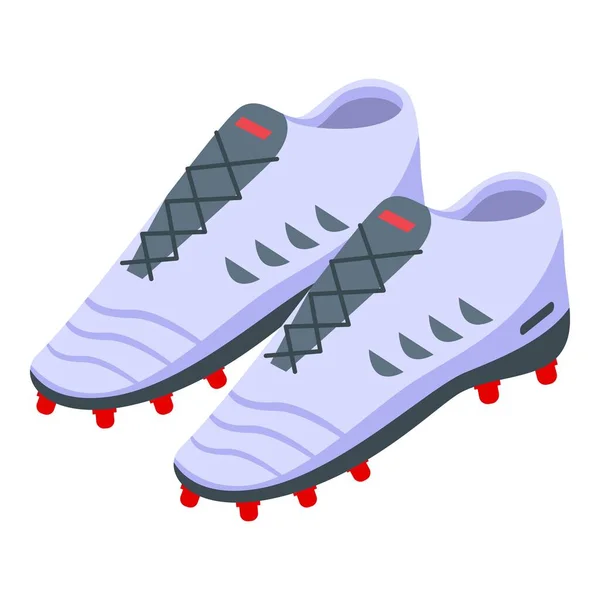 Paire de bottes de football icône, style isométrique — Image vectorielle