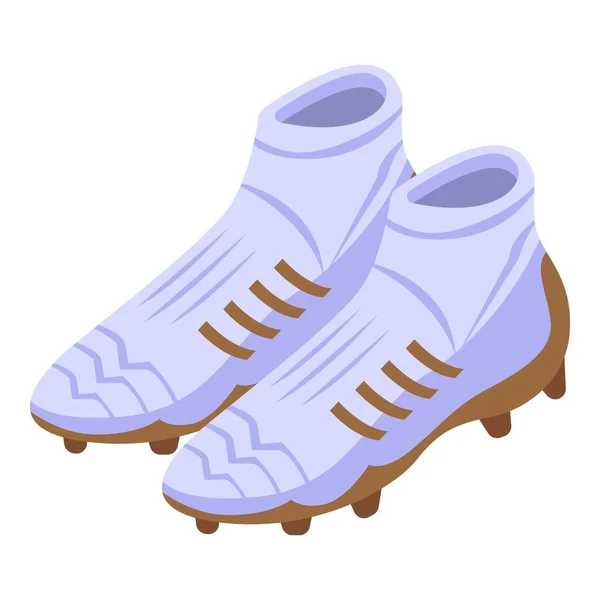 Football cleats icon, isometric style — Stock Vector