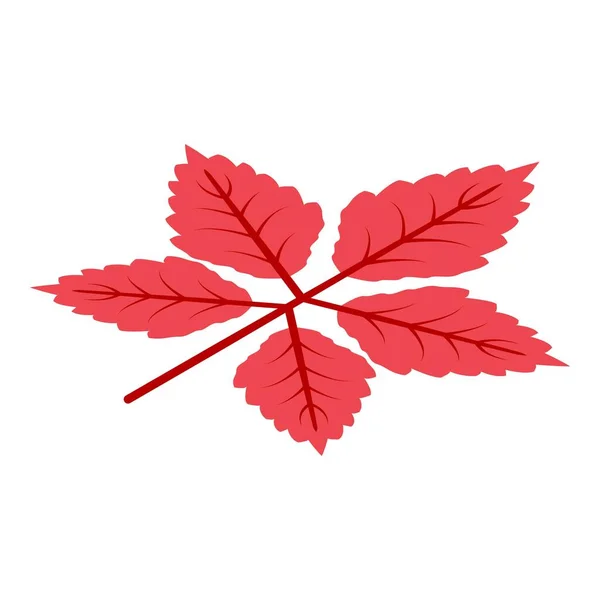 Sezon jesień liść ikona, izometryczny styl — Wektor stockowy