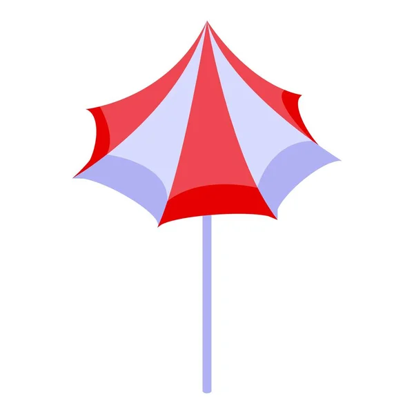 Icône de parasol, style isométrique — Image vectorielle