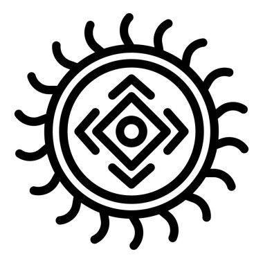 Güneş kabilesi tılsım simgesi, özet biçimi