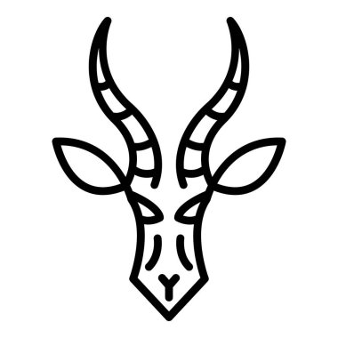 Hayvan ceylanı simgesi, taslak biçimi