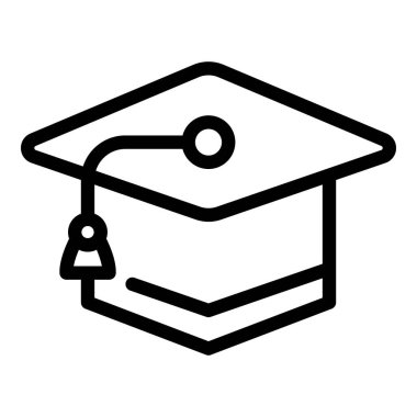 Mezuniyet şapkası simgesi, özet biçimi öğreniliyor