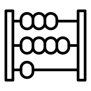 Ahşap abaküs simgesi, taslak biçimi