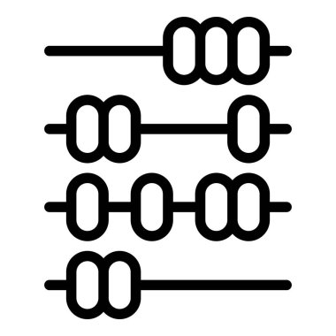 Ekipman abaküs simgesi, özet biçimi