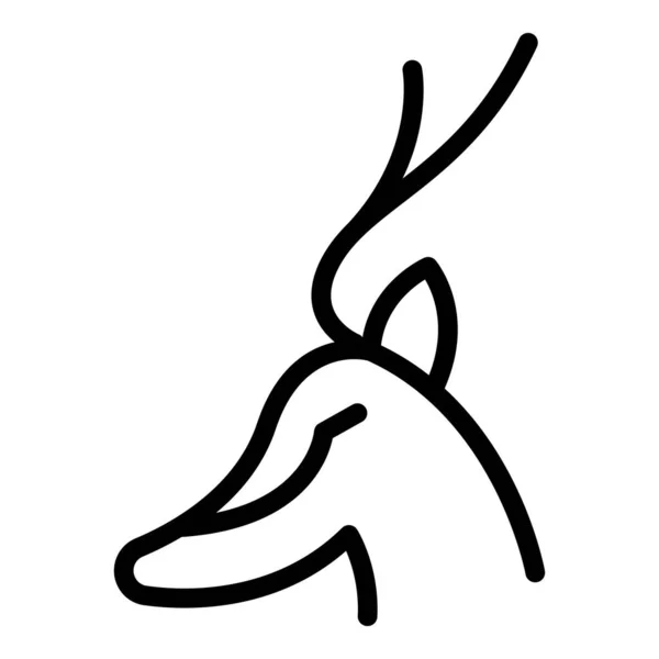 Oryx gazelle icoon, outline stijl — Stockvector