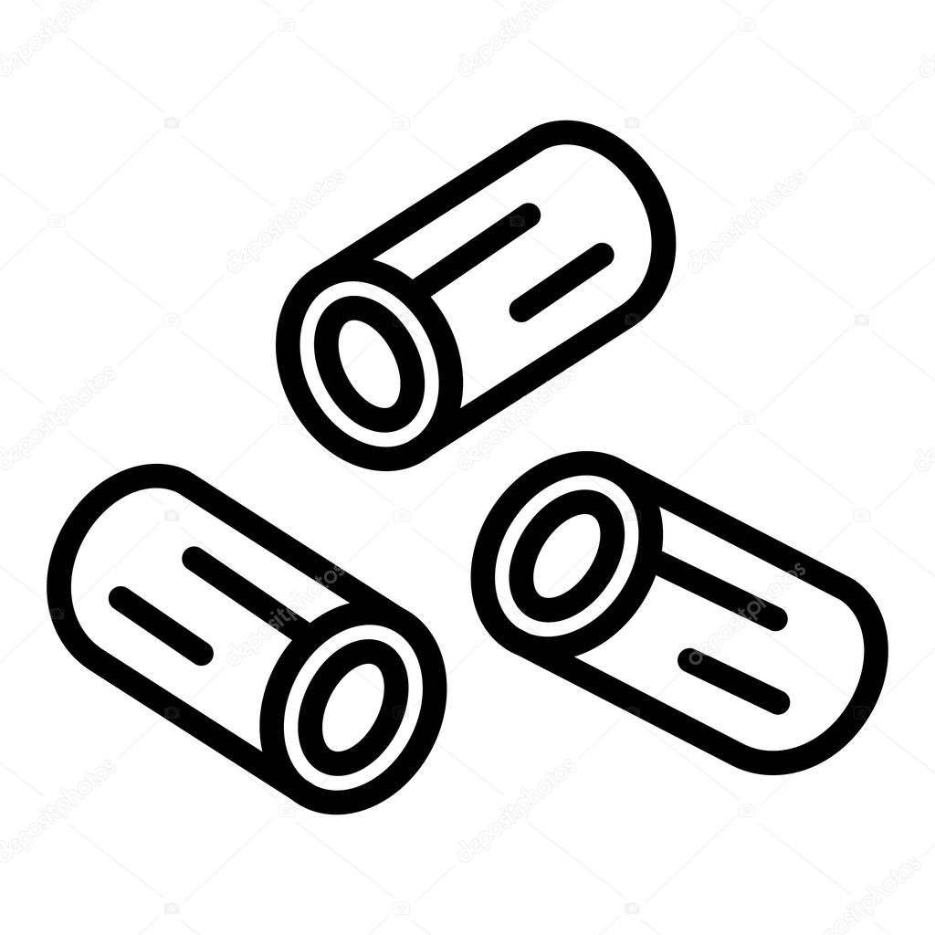 Cutted chives icon. Outline cutted chives vector icon for web design isolated on white background