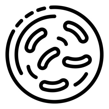 Hücre mikroorganizma simgesi, özet biçimi