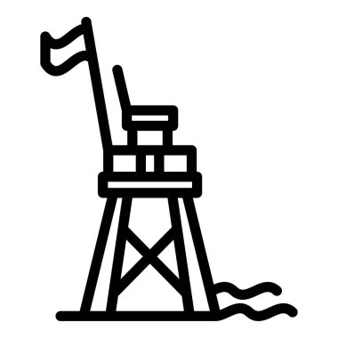 Kurtarma sahili kulesi simgesi, taslak biçimi