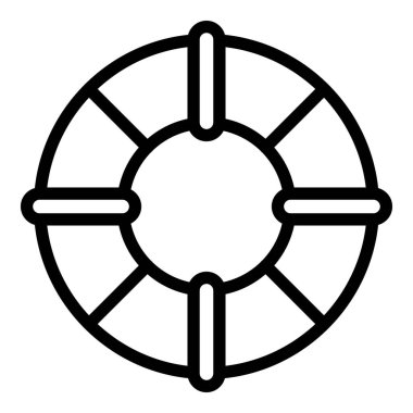 Gemi yaşam şamandırası simgesi, taslak biçimi