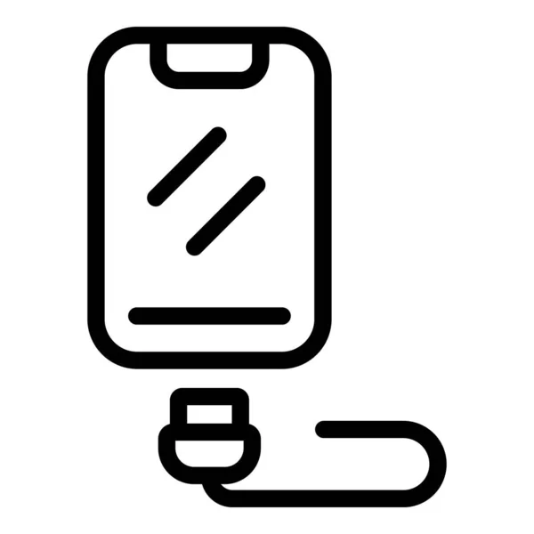Gadget icono del cargador, estilo de esquema — Vector de stock