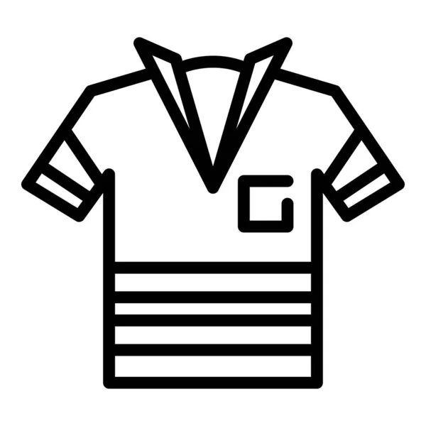 Rescuer πουκάμισο εικονίδιο, περίγραμμα στυλ — Διανυσματικό Αρχείο