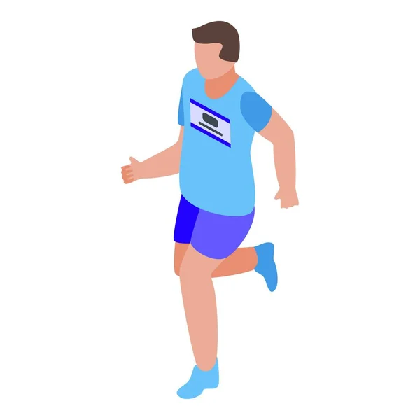 Weekend sport running icon, isometric style