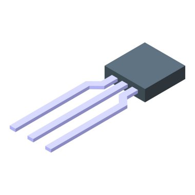 Elektronik bileşen simgesi, izometrik biçim