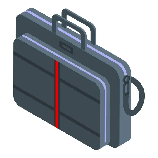 Icono del bolso del cuaderno, estilo isométrico — Vector de stock