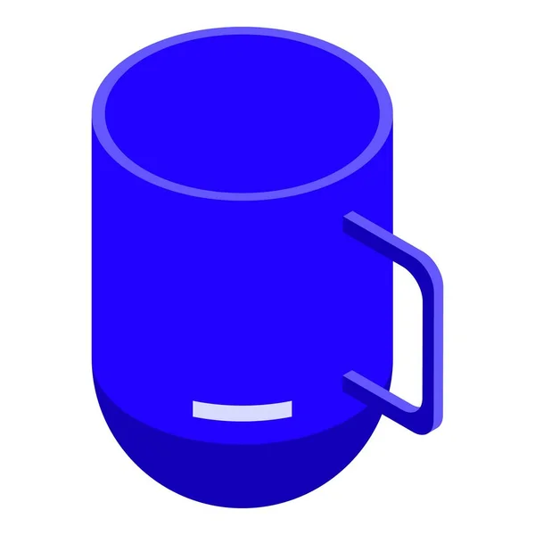 Plastic mug icon, isometric style — Stock Vector