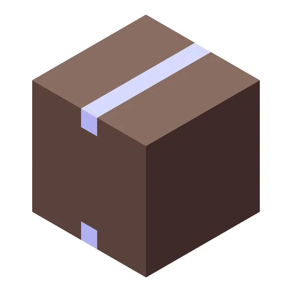 Kub box ikon, isometrisk stil — Stock vektor