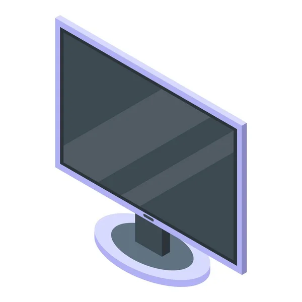 Icono de monitor plano, estilo isométrico — Vector de stock