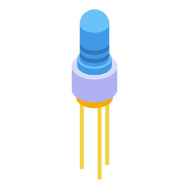 Ekipman kapasitörü simgesi, izometrik biçim