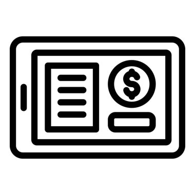 Tablet abonelik simgesi, özet biçimi